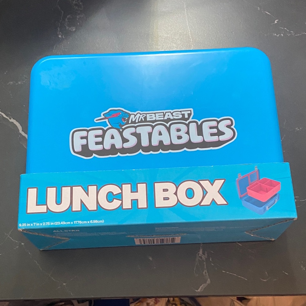 MrBeast Feastables Blue Lunch Box NWT